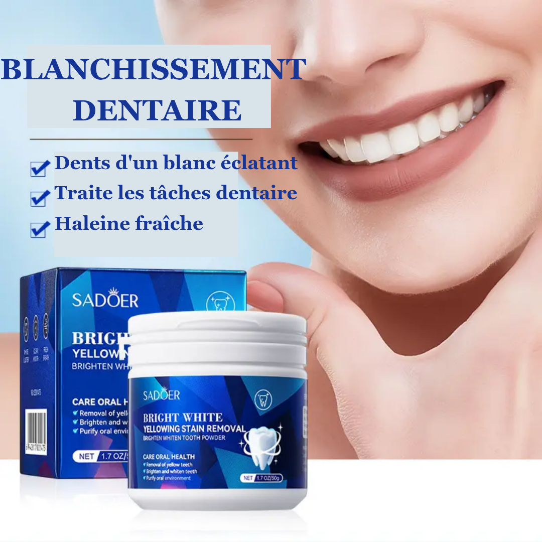 Retrouvez un sourire éclatant naturellement avec SADOER Bright White